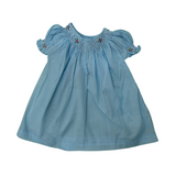 Raindrop Whispers - Polka Dots Smocked Frock