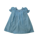 Raindrop Whispers - Polka Dots Smocked Frock