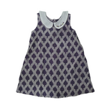 Orchid Breeze Aline Block Printed Cotton Frock