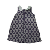 Orchid Breeze Aline Block Printed Cotton Frock