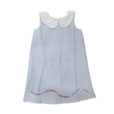Bluebell Days: Hand-Embroidered Charm in Elegant Cotton.
