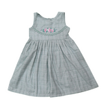 Mint Meadow: Chic Linen-Blend With Delicate Embroidery