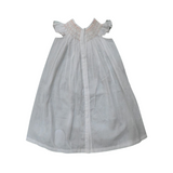 Ivory Haze-Soft Cotton Frock With Gentle Smocking