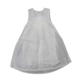 Whipped Lemon Cream-Soft Cotton Smocked Frock, Fully Lined