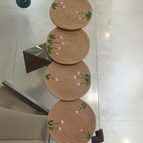 Blush Meadow Wicker Potmat