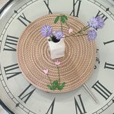 Blush Meadow Wicker Potmat