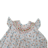 Neckline Joy: A Splash Of Colours On Cotton Smocked Frock