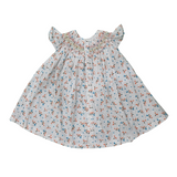 Neckline Joy: A Splash Of Colours On Cotton Smocked Frock