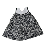 Ink & Thread: A Monochrome Charm In Hand-Block Printed Cotton Frock With Delicate Hand-Embroidery On The Yoke