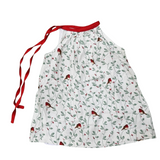 Cardinal Garden Tie-Up - Rayon Cotton Frock With Smocked Neckline