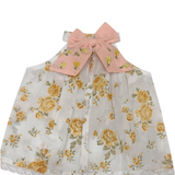 Sunshine Kisses Back-Open Dress With Oversized Embroidered Bow